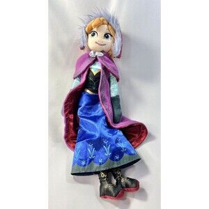 Disney Store Plush Anna Frozen Soft Doll Stuffed Toy